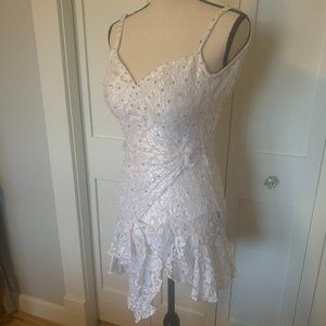 White Lace Rhythm/Latin Dance Dress Size XS Petite